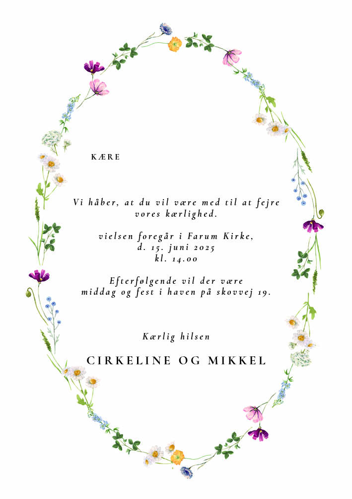 Bohème - Cirkeline og Mikkel Bryllup